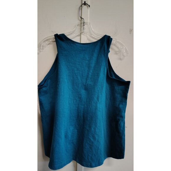 NWT Time And Tru Women's Blue Small Sleeveless Tank Top - Picture 2 of 8